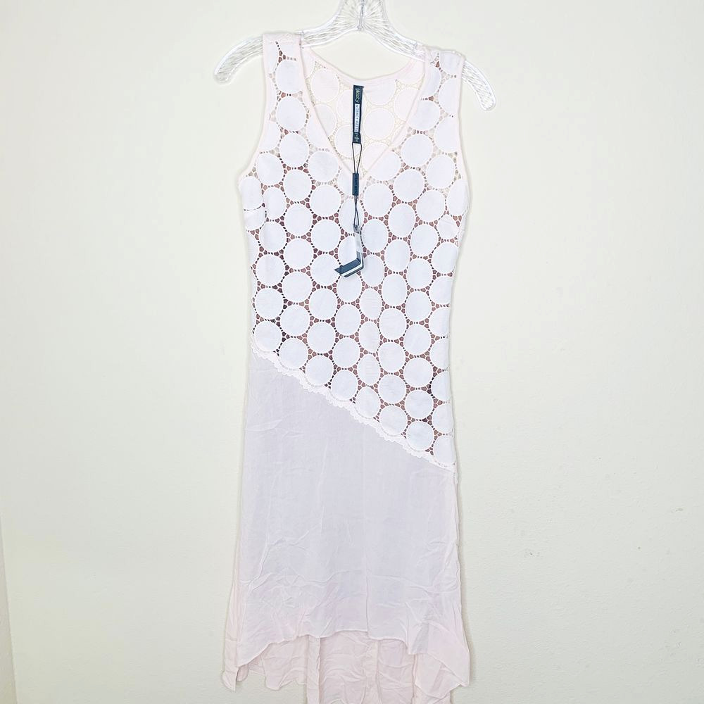 Anthro Tracy Reese Crochet Combo Optic White Dres… - Picture 3 of 8